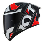 CAPACETE KYT TT COURSE ELECTRON MATT – Cinza e Vermelho