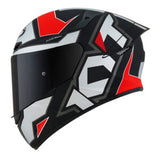 CAPACETE KYT TT COURSE ELECTRON MATT – Cinza e Vermelho