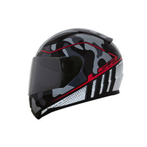 CAPACETE LS2 RAPID FF353 BRAVADO – Cinza e Vermelho