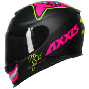 CAPACETE AXXIS EAGLE MG16 CELEBRITY EDITION BY MARIANNY MATT – Preto e Rosa (Black Pink)