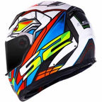 CAPACETE LS2 FF358 XDRON BRANCO/LARANJA/AZUL
