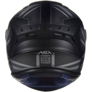 CAPACETE ASX DRAKEN UK INGLATERRA PRETO/CINZA