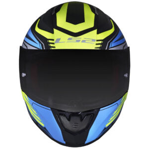 CAPACETE LS2 RAPID FF353 GALE MATT – Preto, Azul e Amarelo Flúor