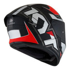 CAPACETE KYT TT COURSE ELECTRON MATT – Cinza e Vermelho