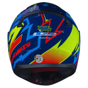 CAPACETE RAPID FF353 TAGLINE – Azul e Amarelo