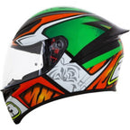 CAPACETE AGV K-1 NICOLO ANTONELLI – Verde Laranja e Branco