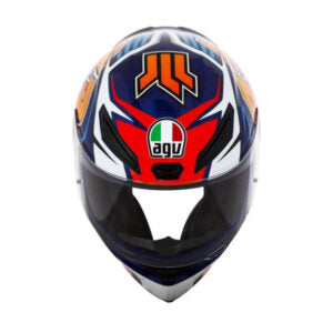 CAPACETE AGV K-1 JACK MILLER – Azul Branco e Laranja
