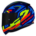CAPACETE RAPID FF353 TAGLINE – Azul e Amarelo