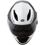 Capacete Norisk FF302 Grand Prix (Viseira Solar) Italy Preto/Branco Brilho