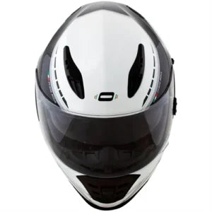 Capacete Norisk FF302 Grand Prix (Viseira Solar) Italy Preto/Branco Brilho