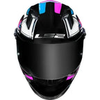 Capacete LS2 FF358 Xdron – Branco/Rosa/Azul Cyan