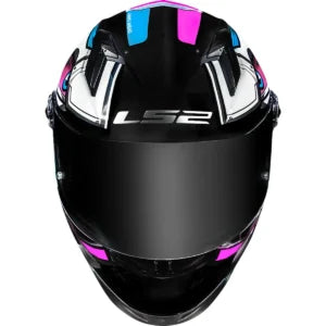 Capacete LS2 FF358 Xdron – Branco/Rosa/Azul Cyan
