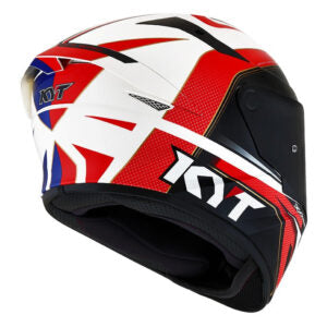 CAPACETE KYT TT COURSE GRAND PRIX – Azul, Branco e Vermelho