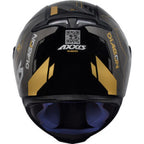 Capacete AXXIS Eagle Diagon Gloss Black/Gold – PRETO E DOURADO