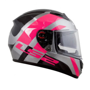 CAPACETE LS2 FF397 VECTOR TRIDENT – Titanium e Rosa (tri-composto)