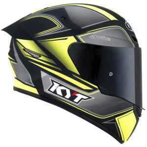 CAPACETE KYT TT COURSE TOURIST MATT – Preto e Amarelo Flúor