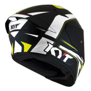 CAPACETE KYT TT COURSE GRAND PRIX – Preto, Branco e Amarelo Flúor