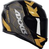 Capacete AXXIS Eagle Diagon Gloss Black/Gold – PRETO E DOURADO