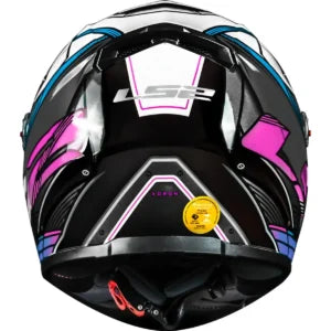 Capacete LS2 FF358 Xdron – Branco/Rosa/Azul Cyan