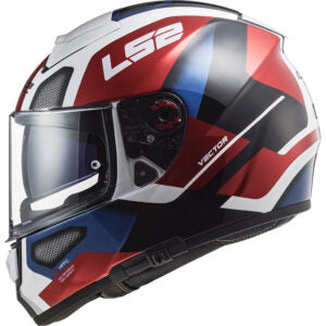 CAPACETE LS2 VECTOR EVO FF397 AUTOMAT – Branco e Vermelho