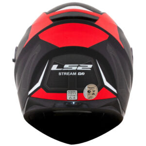 CAPACETE LS2 STREAM FF320 EDGE – Preto Cinza e vermelho