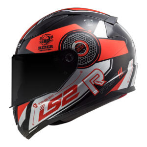 CAPACETE LS2 RAPID FF353 STRATUS – Preto, Vermelho e Cinza