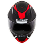CAPACETE LS2 STREAM FF320 EDGE – Preto Cinza e vermelho