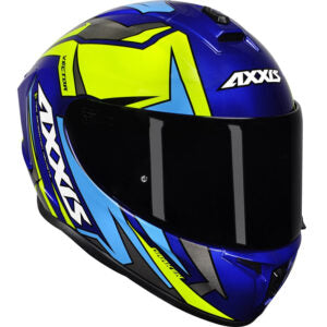 CAPACETE AXXIS DRAKEN VECTOR GLOSS – Azul e Amarelo
