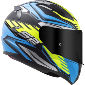 CAPACETE LS2 RAPID FF353 GALE MATT – Preto, Azul e Amarelo Flúor