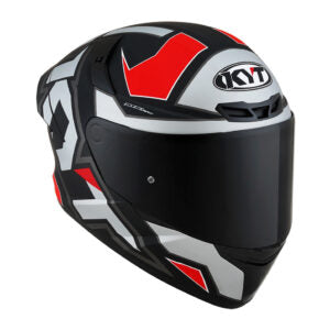 CAPACETE KYT TT COURSE ELECTRON MATT – Cinza e Vermelho