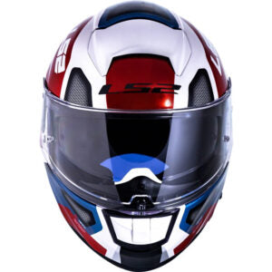 CAPACETE LS2 VECTOR EVO FF397 AUTOMAT – Branco e Vermelho