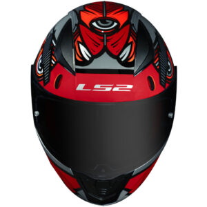 CAPACETE LS2 RAPID FF353 KHAN – Cinza e Vermelho