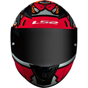 CAPACETE LS2 RAPID FF353 KHAN – Cinza e Vermelho