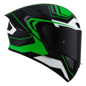 Capacete KYT TT Course Overtech Preto e Verde