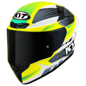 Capacete KYT TT Course Gear Preto e Amarelo