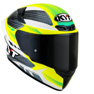Capacete KYT TT Course Gear Preto e Amarelo