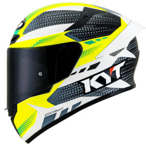 Capacete KYT TT Course Gear Preto e Amarelo