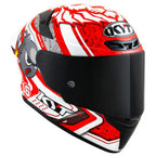 Capacete KYT TT Course Super Mario Branco e Vermelho