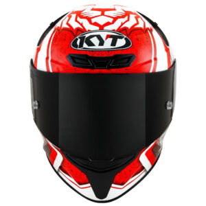 Capacete KYT TT Course Super Mario Branco e Vermelho