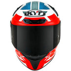 Capacete KYT TT Course Fuselage Branco e Vermelho