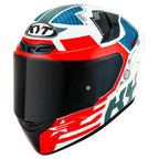 Capacete KYT TT Course Fuselage Branco e Vermelho