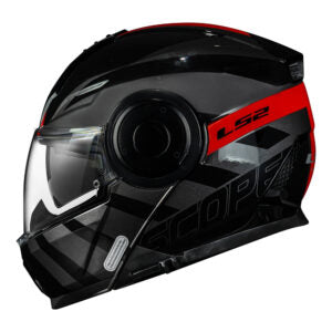 Capacete Ls2 FF902 Scope Hamr Preto e Vermelho