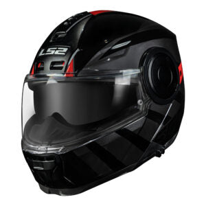 Capacete Ls2 FF902 Scope Hamr Preto e Vermelho