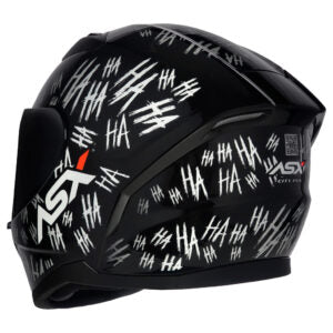 Capacete ASX City Fun Preto e Branco