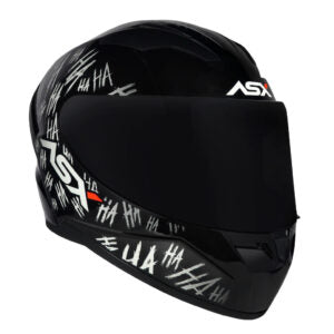 Capacete ASX City Fun Preto e Branco