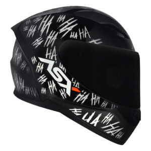 Capacete ASX City Fun Preto e Branco