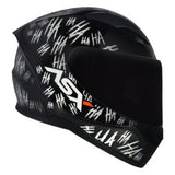 Capacete ASX City Fun Preto e Branco
