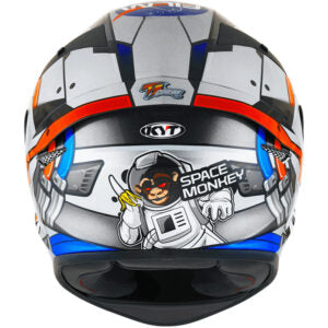 Capacete KYT TT Course Space Monkey Azul