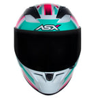 Capacete ASX City Kingdom Branco Rosa e Tifanny