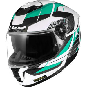 Capacete LS2 FF808 Stream II Road Branco e Verde
